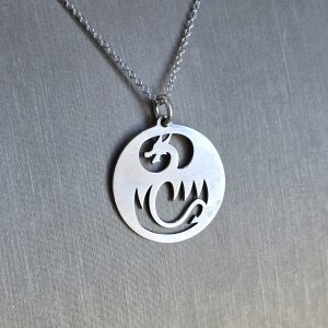 Silver Dragon Pendant
