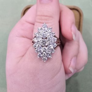 Estate Starburst Cocktail Diamond Ring