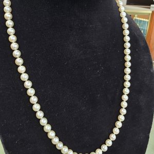 Estate 22" 6mm Pearl Necklace