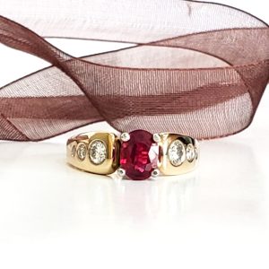 Ruby Cathedral Ring