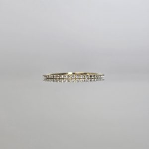 Dainty Diamond Gold Band