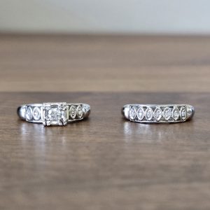Estate Diamond Engagement Set