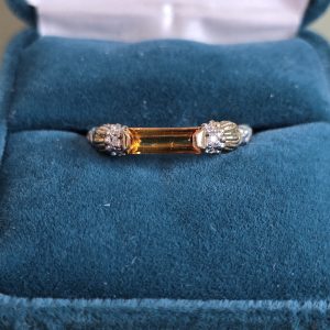 Estate Citrine Bar Ring