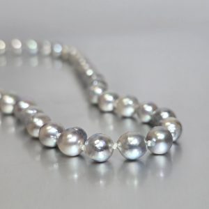 Ice Blue Akoya Pearl Necklace