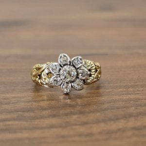 Estate Diamond Flower Ring