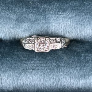 Double Row Engagment Ring