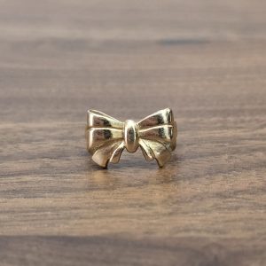 Estate Baby Bow Gold Ring
