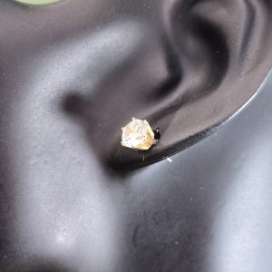 Estate Clear Stud Earrings
