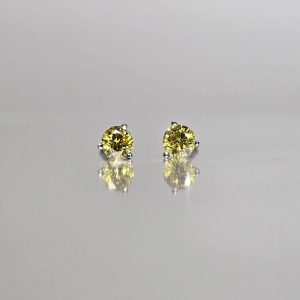 Yellow Diamond Studs