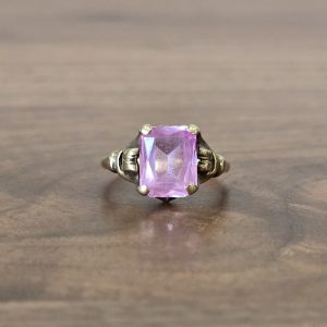 Estate Pink Birthstone Ring