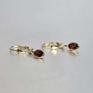 Garnet Dangle Earrings