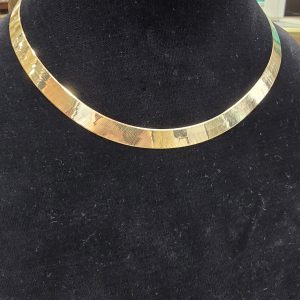 Estate 9mm Herringbone Necklace