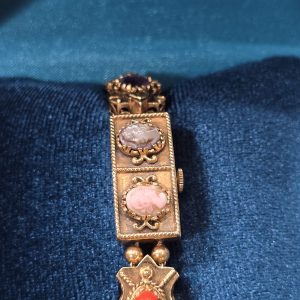 Estate Cameo Hidden-Watch Bracelet
