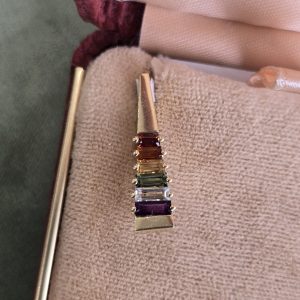 Estate Tapered Rainbow Pendant