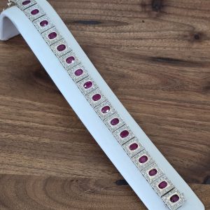 Estate Ruby Art Deco Bracelet