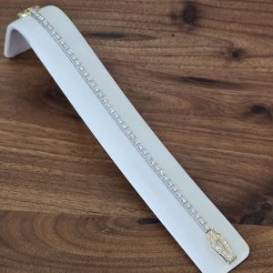 Estate Diamond Buckle Tennis Bracelet