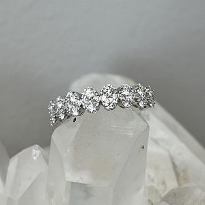 Oval Cluster Anniversary Band