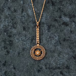 Estate Circle Line Necklace