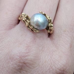 Estate Pearl Nuggut Ring