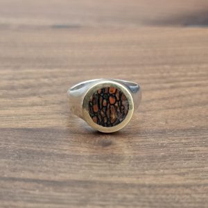 Estate Two Tone Dinosaur Bone Ring