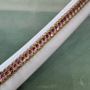 Estate Ruby Garland Bracelet