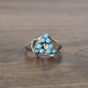 Estate Triangle Turquoise Ring