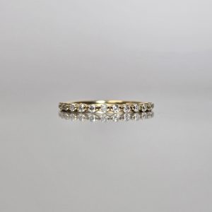 Yellow Gold Shared Prong Diamond Ring
