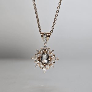 Salt and Pepper Diamond Cluster