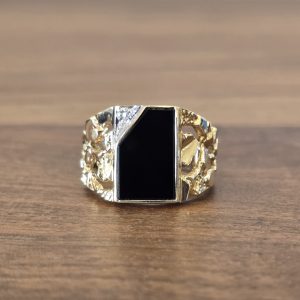 Estate Onyx Nugget Ring