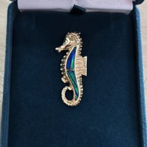 Estate Seahorse Slide Pendant