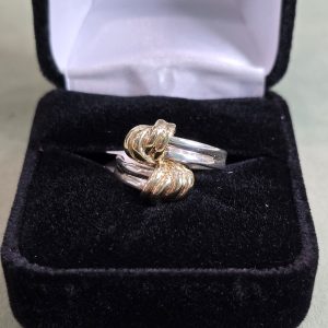Estate Two-Tone Love Knot Ring