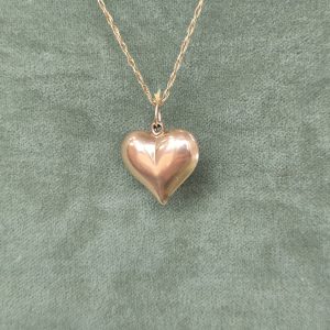Estate Puffy Heart Pendant