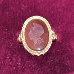 Estate Men's Carved GreekRing