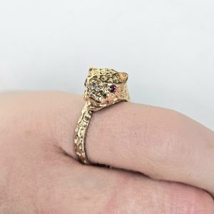 Estate Leopard Ring