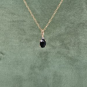 Estate Sapphire & Diamond Pendant