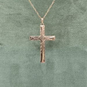 Estate Hollow Cross Pendant