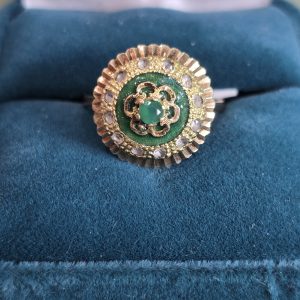 Estate Emerald Princess Ring