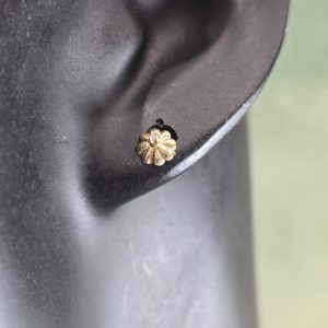 Estate Flower Stud Earrings
