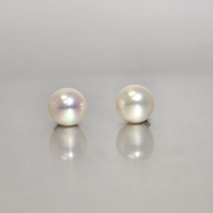 Large Pearl Stud Earrings