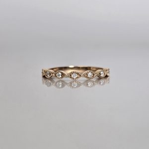 Milgrain Diamond Stacking Band