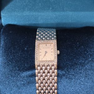Estate White Gold Bucherer Watch with Diamond Bezel