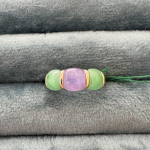 Triple Jade Estate Ring
