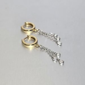 Huggie Diamond Dangles