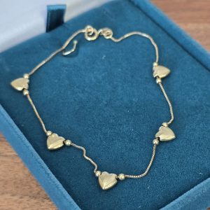 Estate Dainty Heart Bracelet