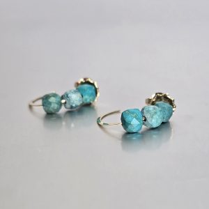 Turquoise Hoops
