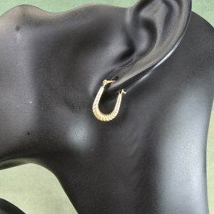 Estate Textured Horseshoe Hoops
