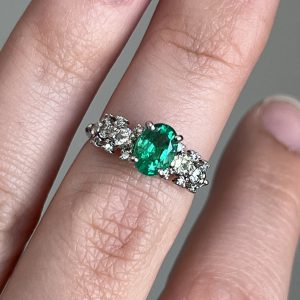 Emerald and Diamond Ring