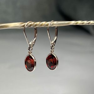 Garnet Dangle Earrings