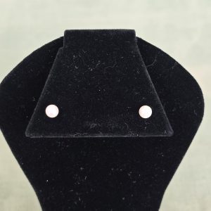 Estate White Pearl Stud Earrings
