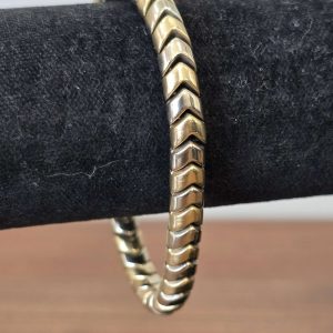Estate Two Tone Snake Bracelet